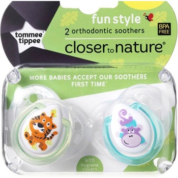 Tommee Tippee silikón CTN Fun 2ks 0-6m