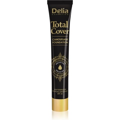 Delia Cosmetics Total Cover водоустойчив фон дьо тен SPF 20 цвят 52 Ivory 25 гр