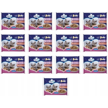 PreVital Cat Junior jahňacie krůtí losos pstruh v omáčke 4 x 100 g