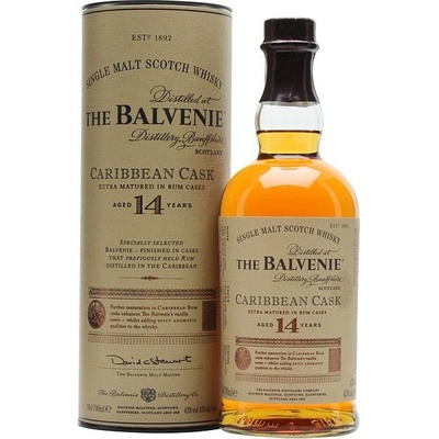Balvenie Old Carribean Cask 14y 43% 0,7 l (tuba)