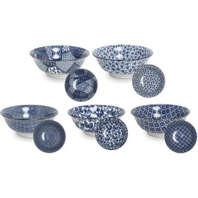 Japonská Miska Modrý vzor mix 5 | 21 x H8 cm