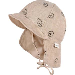 maximo Шапка с козирка Maximo Baby's Peak Cap with Tie + Muslin Neck Protector Cap - Beigemeliert / Löwe - размер 45 cm (904-6332-0312)