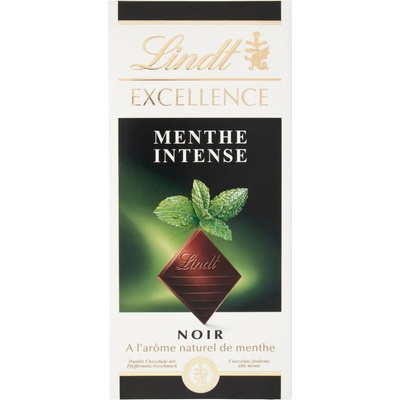 Lindt horká čokoláda s mätou 100 g