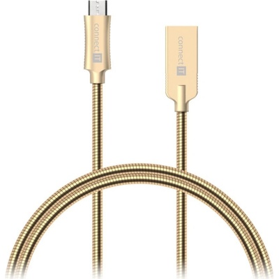 Connect IT CCA-3010-GD microUSB - USB, 1m, zlatý