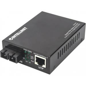 Intellinet 508209 мрежов медиен конвертор 1000 Мбит/с 1310 nm Единичен режим Черен (508209)