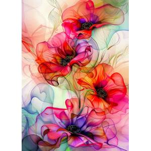 Enjoy - Puzzle Colorful Flower Flow - 1 000 piese