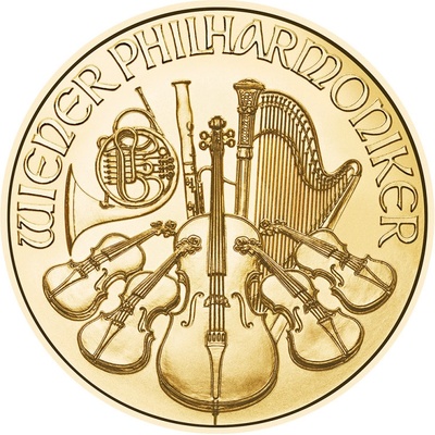 Münze Österreich zlatá mince Wiener Philharmoniker 2025 1/2 oz