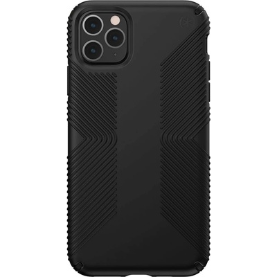 Speck Presidio Grip Case - удароустойчив хибриден кейс за iPhone 11 Pro Max (черен)