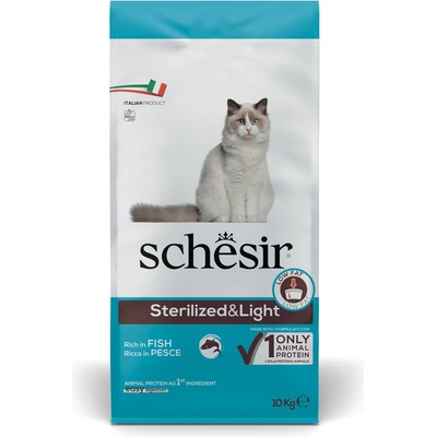 Schesir Cat Sterilized & Light Morské ryby s ryžou 10 kg