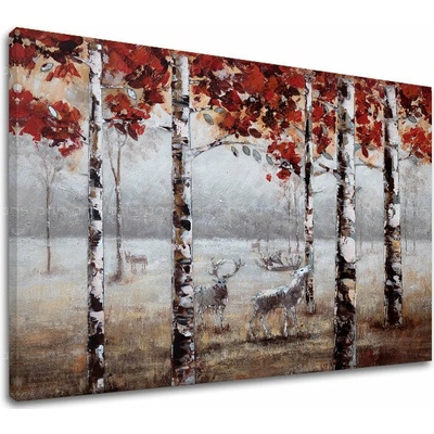 Obraz na plátne PRECHÁDZKA LESOM - 120x80 cm