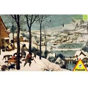 Piatnik Puzzle 1000 - Brueghel, Mysliwi on the PIATNIK snow