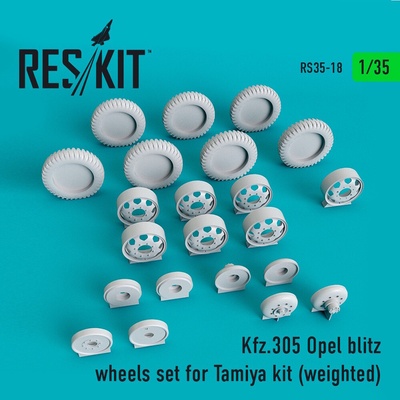 Tamiya Reskit Kfz.305 Opel blitz wheels set for Kit weighted 1:35