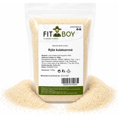 Fitboy rýže kulatozrnná 1 kg
