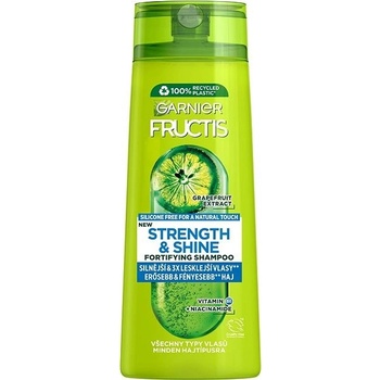 Garnier Fructis Strength & Shine Posilující šampon pro všechny typy vlasů bez lesku a síly 400 ml
