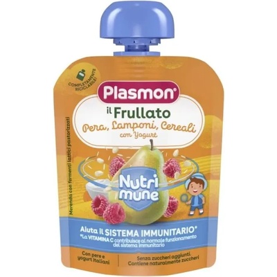 Plasmon Плодова закуска Нутримюн Круша, Малина и Мюсли 85г