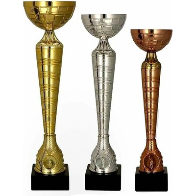 Pohár kovový strieborný 31,5cm / ø 8cm