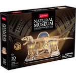 CubicFun Дървен 3D пъзел Cubic Fun от 279 части - Скелет на Т-рекс, с LED светлини (L546h)