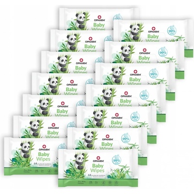 Opharm Vlhčené ubrousky Baby Wipes 14 x 64 ks