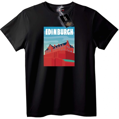 NOONEBRAND Тениска Замък Единбург - 2XL, White