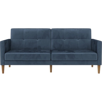 Støraa Син кадифен разтегателен диван 207 cm Lilly - Støraa (11781031)