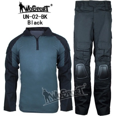 Wosport bojová taktická uniforma černá