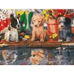 Smart Flamingo Creative set Flamingo Line Painting by numbers 30x40cm Puppies (FSY79)
