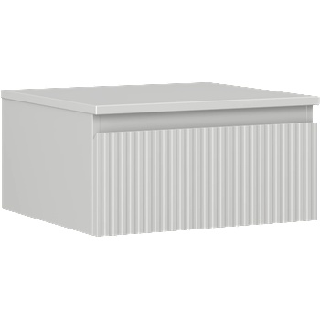 Mexen Rivel баня шкафче под мивка 50 см с плот, 1 чекмедже, набразден, сив мат - 91A20-05023-1-BFC62 (91A20-05023-1-BFC62)