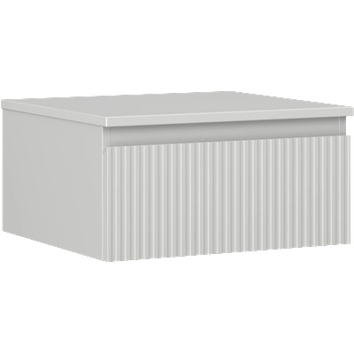 Mexen Rivel баня шкафче под мивка 50 см с плот, 1 чекмедже, набразден, сив мат - 91A20-05023-1-BFC62 (91A20-05023-1-BFC62)