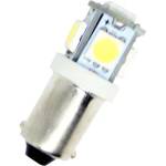  Лед крушки тип ba9 с 5 smd диода 5000k срещуположни (ba9w5smd)