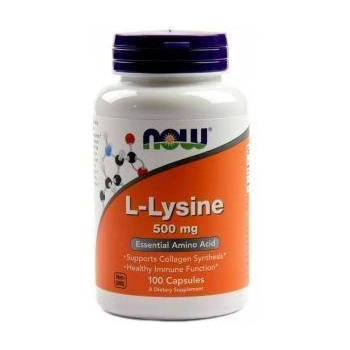 NOW Л-Лизин 500 мг. - Lysine - 100 таблетки - NOW FOODS, NF0100