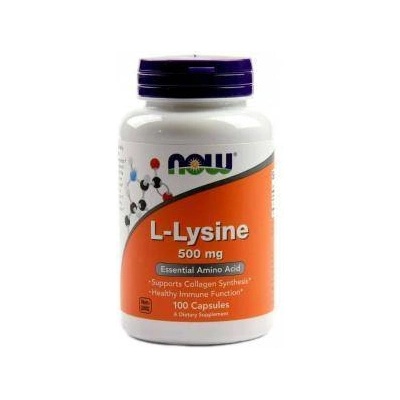 NOW Л-Лизин 500 мг. - Lysine - 100 таблетки - NOW FOODS, NF0100