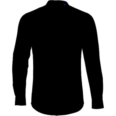 Neoblu Bart pánska košeľa s mao golierom SL03792 deep black
