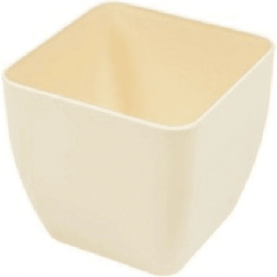 Prosperplast Кашпа alcea кремава, квадрат 14 х 14 см. височина 12 см. pat