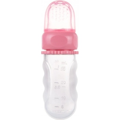 Canpol babies silikón kŕmiaca sieťka s nádobou ružová