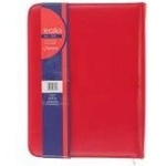 Antra Briefcase A4 709 red with ANTRA zipper