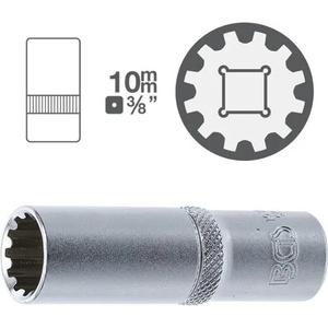BGS technic Дълги вложки gear lock 3/8"