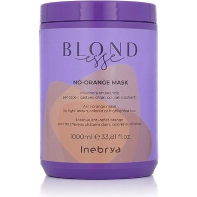 Inebrya BLONDesse No-Orange Mask маска срещу нежелани медно-оранжеви тонове 1000 ml унисекс