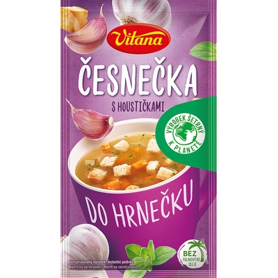 Vitana Do hrnečku Instantná polievka cesnačka so žemličkami 17 g