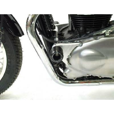 R&G CP0259BL Aero padací chrániče Triumph Thruxton Bonneville Scrambler černé
