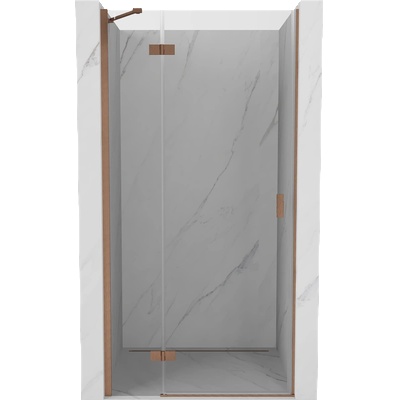 Mexen Mist-H лява странична открита душ кабина 70 см, прозрачно стъкло, матова мед - 8A5-070-000-65-00-L (8A5-070-000-65-00-L)