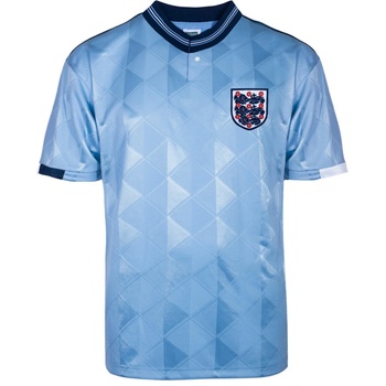 Score Draw Футболна фланелка Score Draw England Third Shirt 1989 Adults - Blue