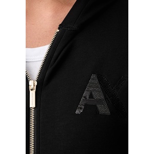 Giorgio Armani суичър с цип и качулка дамски с вискоза (XW002861.AF13397)