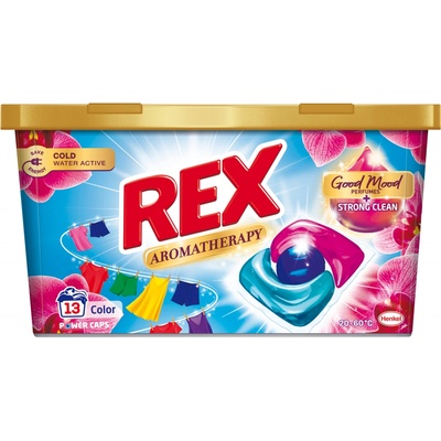 REX Power Caps Aromatherapy Orchid Color prací prostředek 13 PD