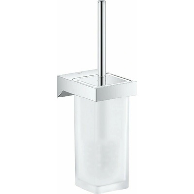 GROHE WC kefa na stenu SELECTION CUBE s držiakom chróm sklo