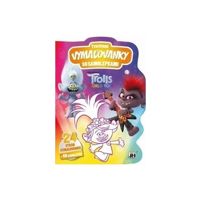 Tvarované vymaľovanky Trolls