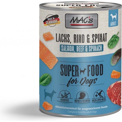 MAC's Dog losos a špenát 12 x 800 g