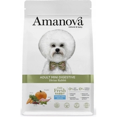 Amanova Dog Adult Mini Digestive Rabbit & Pumpkin Grain Free 0,8 kg