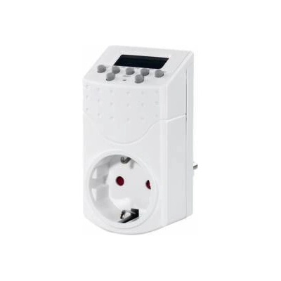 Hama Цифров седмичен таймер Hama Mini, 250 V, 1800 W, До 20 програми, Точност до минутата, Бял, HAMA-223306