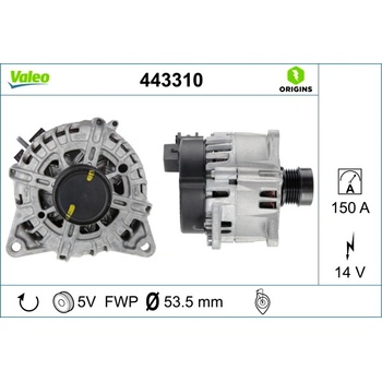 Alternátor VALEO 443310