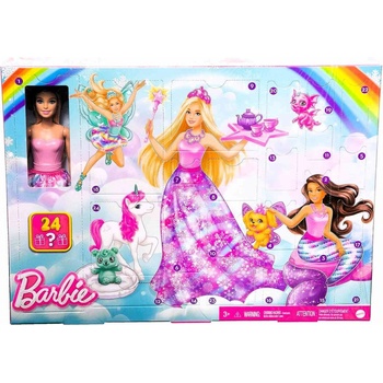 Mattel Barbie pohádkový adventní kalendář 2023 HVK26